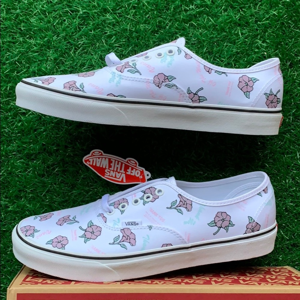 VANS AUTHENTIC THANK YOU FLORAL TRUE WHITE men’s - Picture 12 of 16